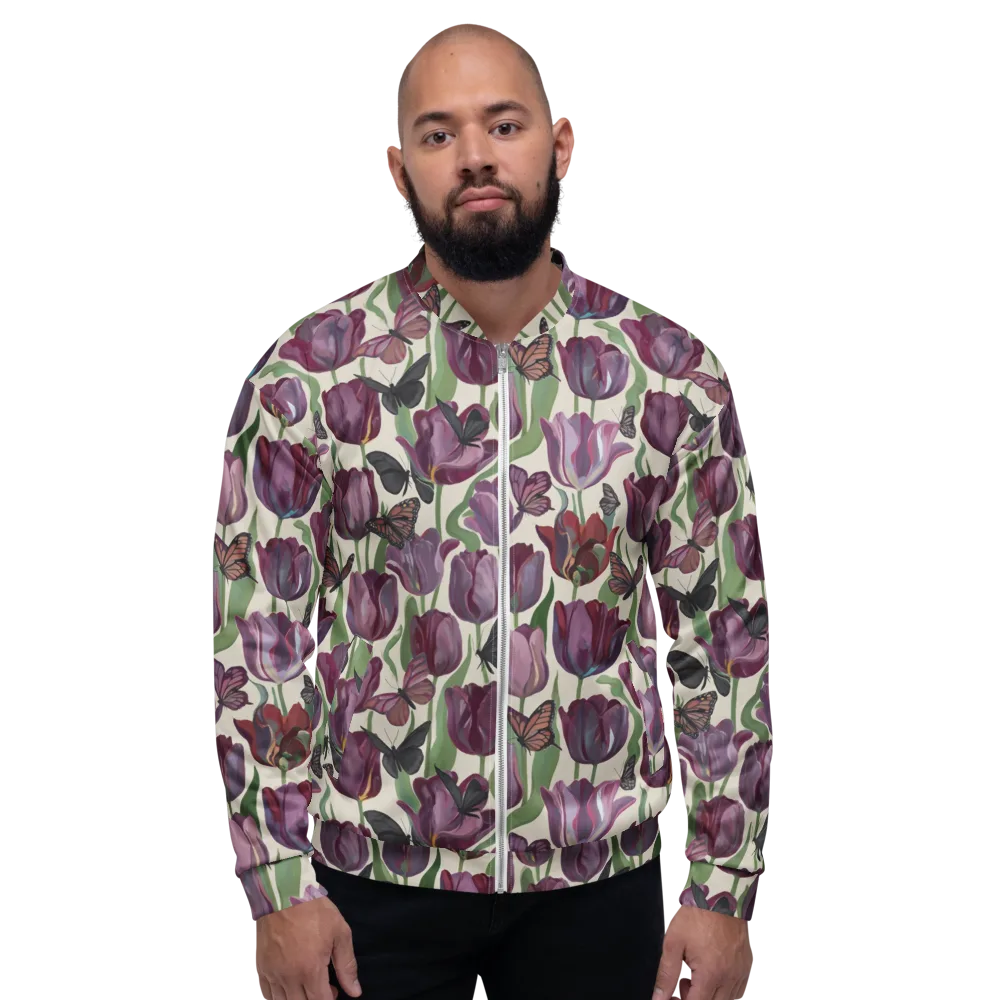 Tulip Moonlight on Bomber Jacket — Front