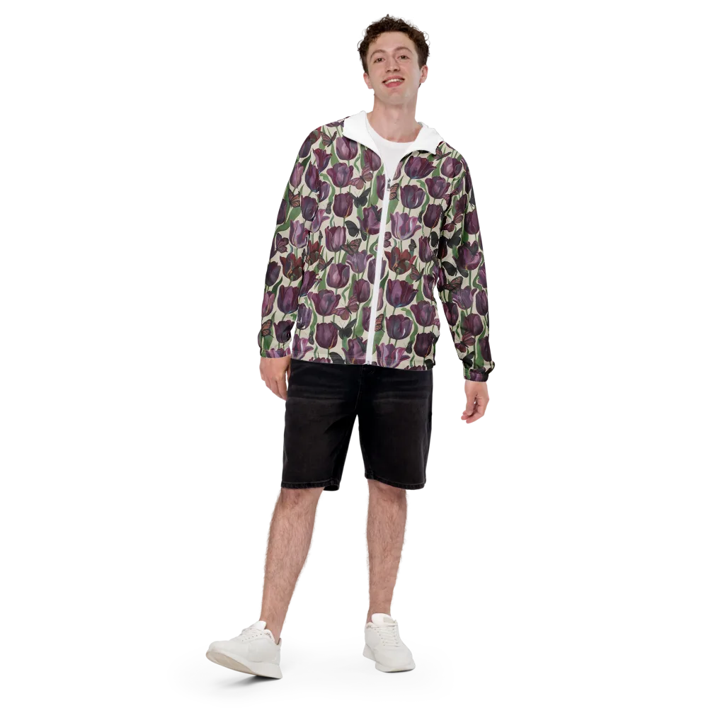 Tulip Moonlight on Men's Windbreaker — Front