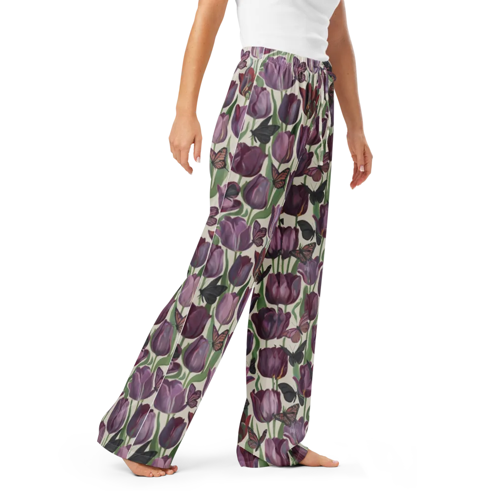 Tulip Moonlight on Women's Pajama Pants — Right Front