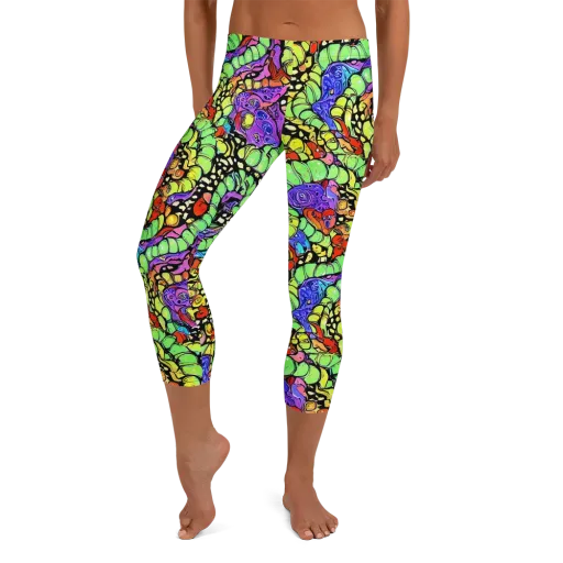 Frostwork Fantasy on a Capri Leggings