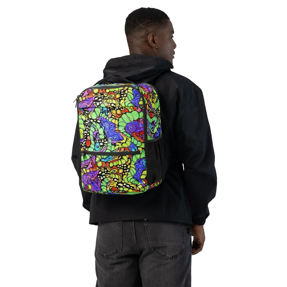 Frostwork Fantasy on Utility Backpack — Back