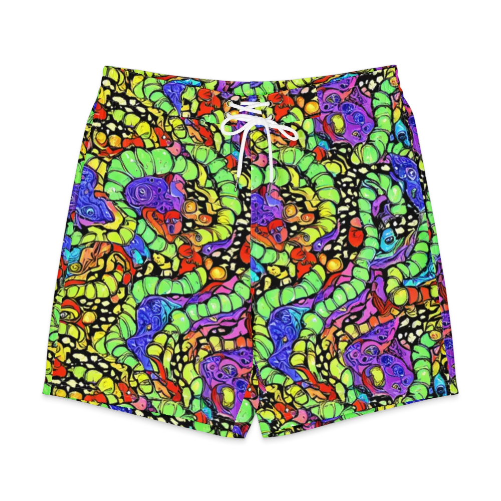 Frostwork Fantasy on Men's Board Shorts — Front