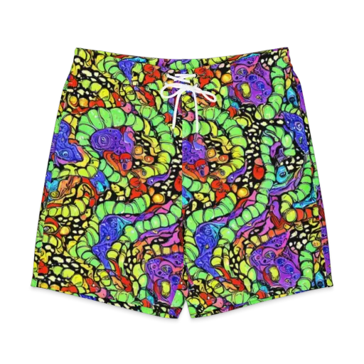 Frostwork Fantasy on a Men's Board Shorts
