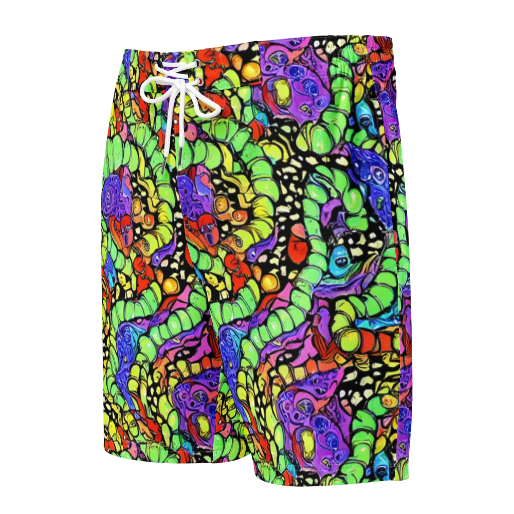 Frostwork Fantasy on Men's Board Shorts — Front