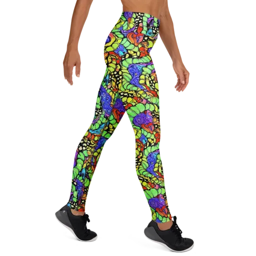 Frostwork Fantasy on a Yoga Leggings