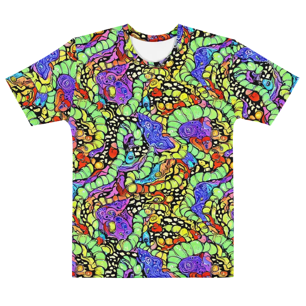 Frostwork Fantasy on Men's Cotton Crew Neck T-Shirt — Front