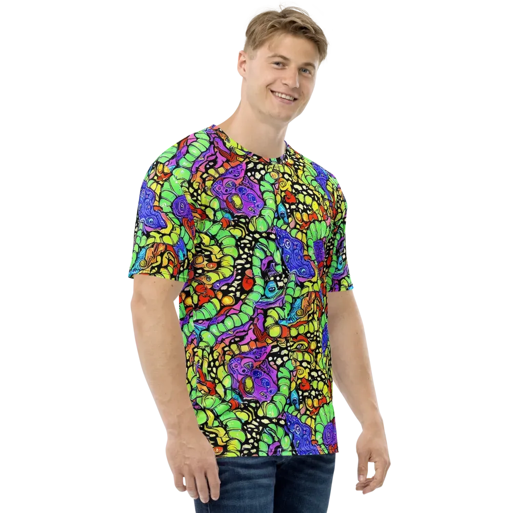 Frostwork Fantasy on Men's Crew Neck T-Shirt — Right