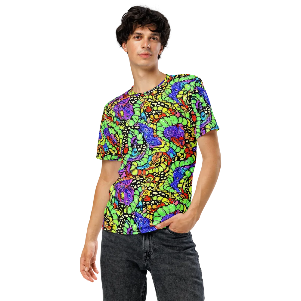Frostwork Fantasy on Men's Crew Neck T-Shirt — Front