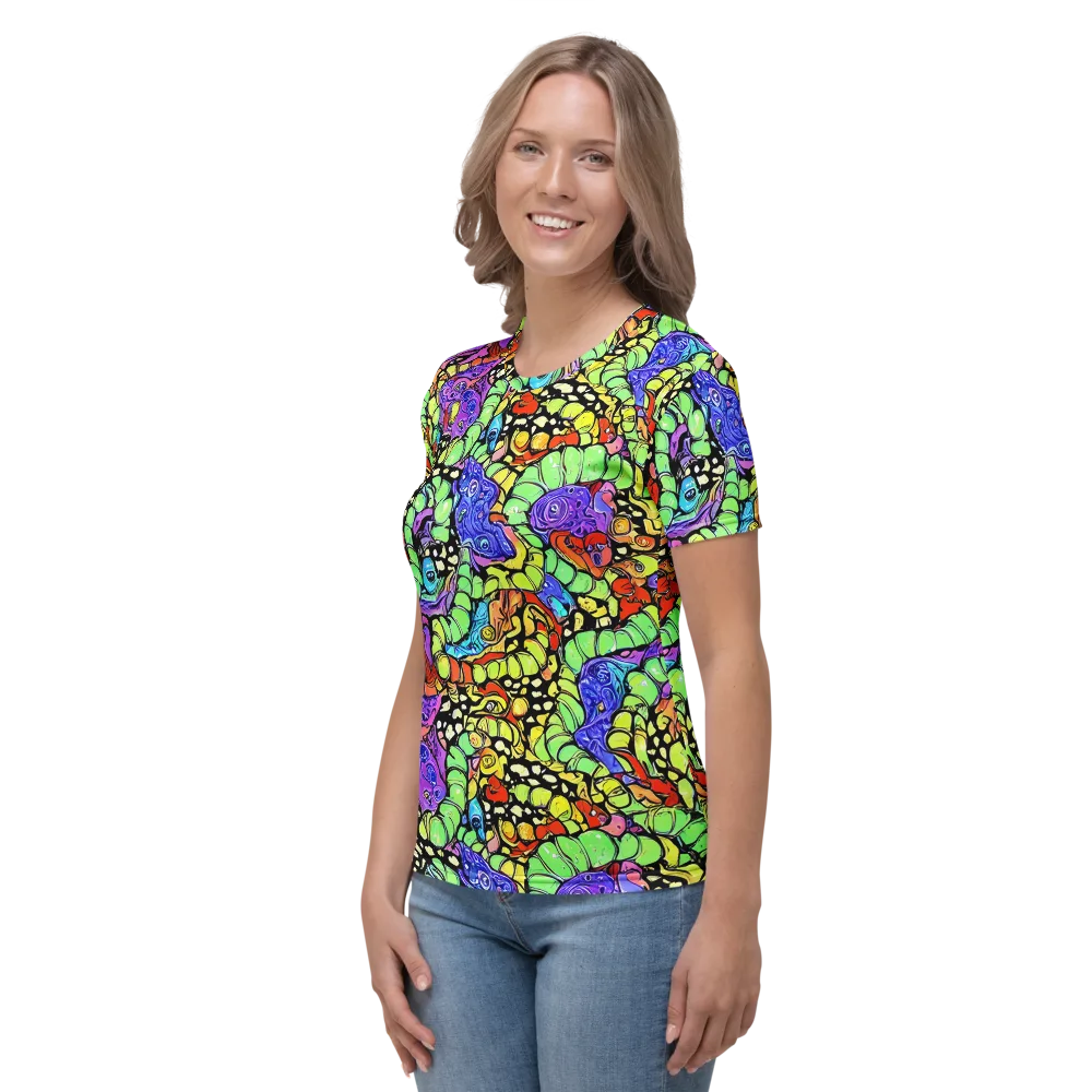 Frostwork Fantasy on Women's Crew Neck T-Shirt — Left