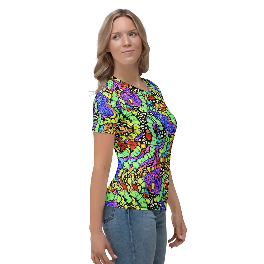 Frostwork Fantasy on Women's Crew Neck T-Shirt — Right