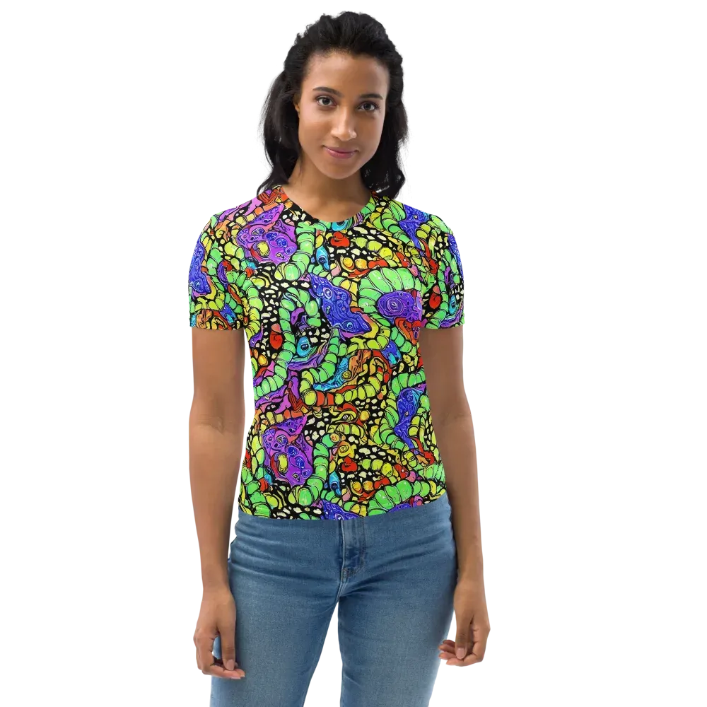 Frostwork Fantasy on Women's Crew Neck T-Shirt — Front