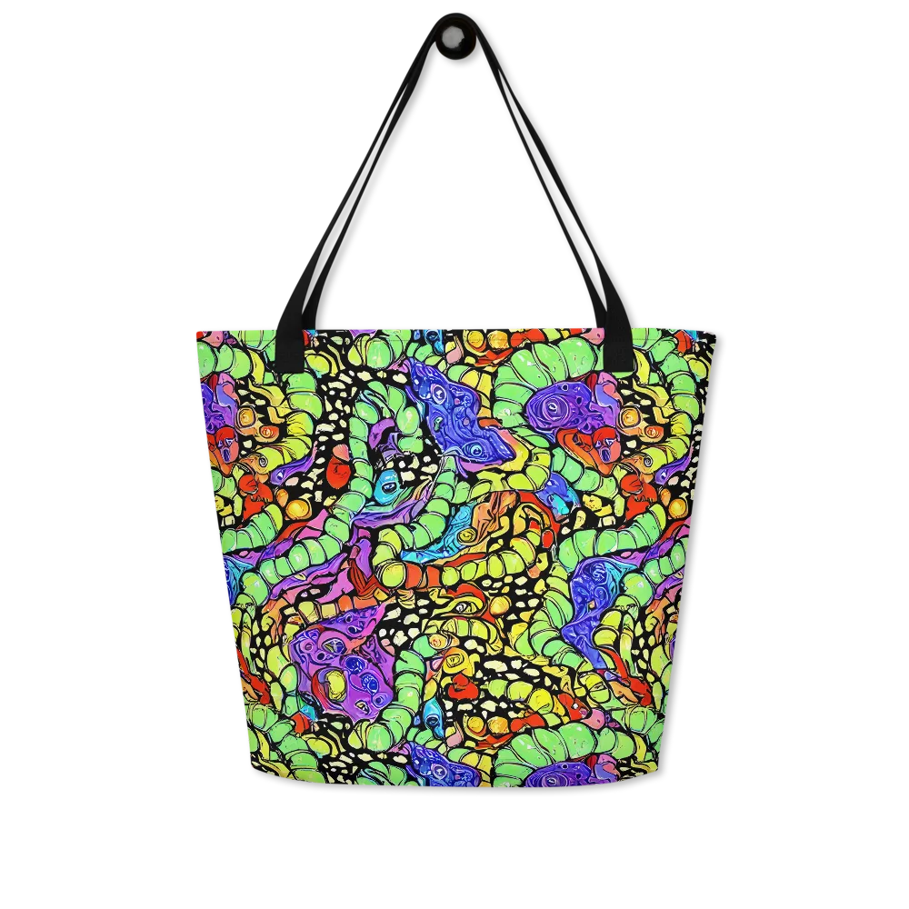 Frostwork Fantasy on Large Tote Bag W/ Pocket — Front