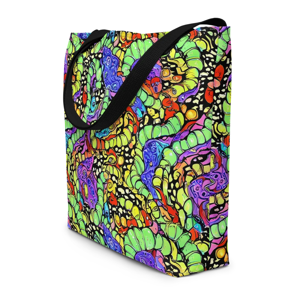Frostwork Fantasy on Large Tote Bag W/ Pocket — Front
