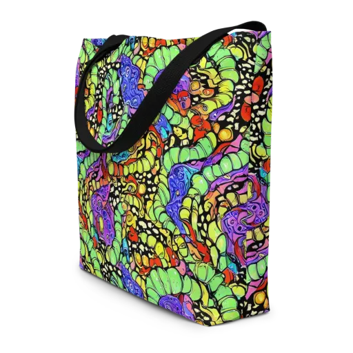 Frostwork Fantasy on a Large Tote Bag W/ Pocket