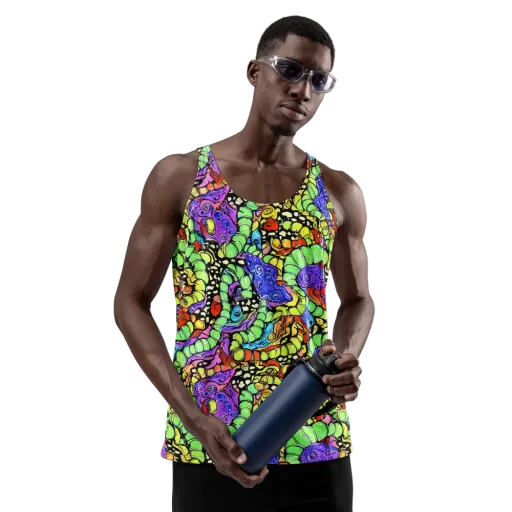 Frostwork Fantasy on a Men's Tank Top