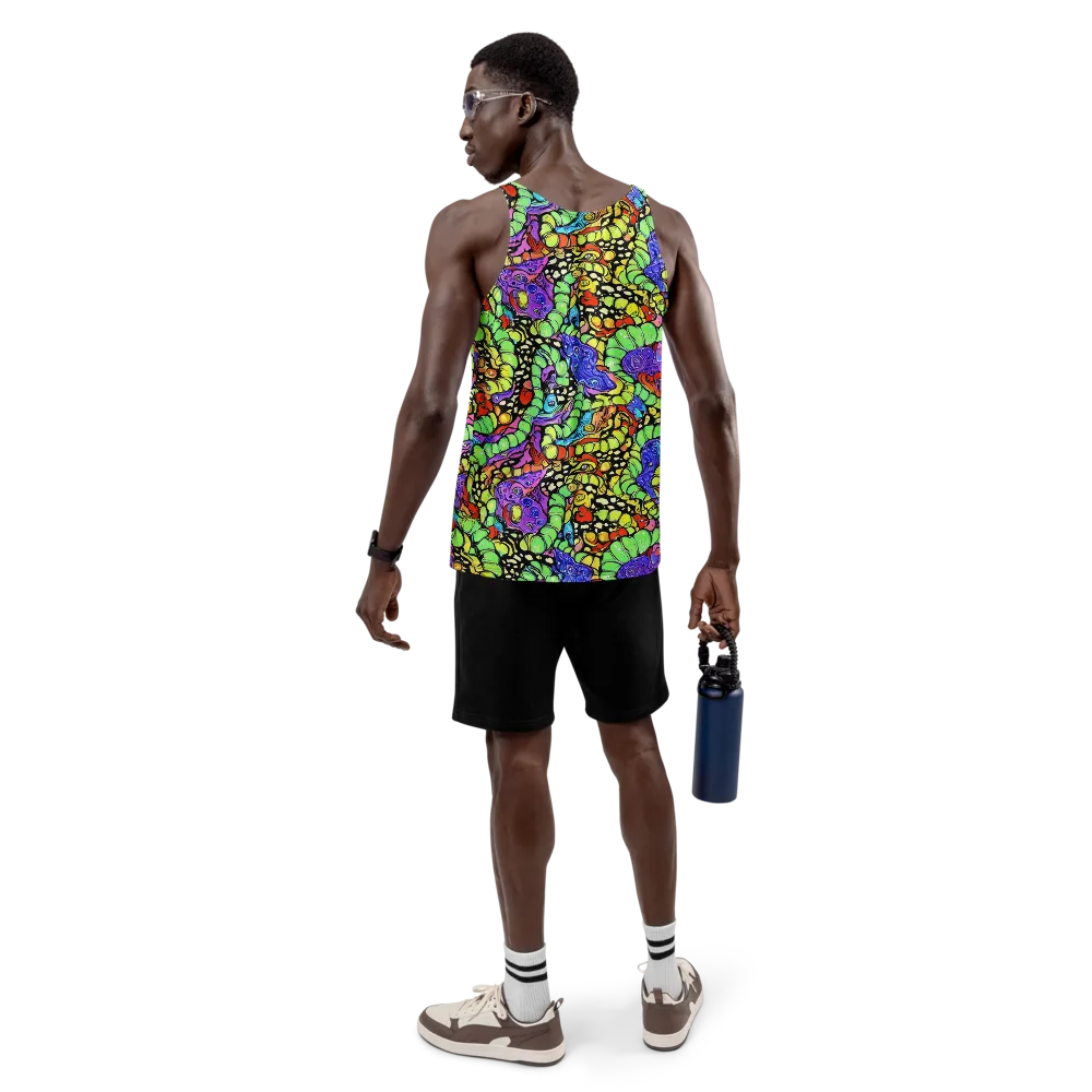 Frostwork Fantasy on Men's Tank Top — Back