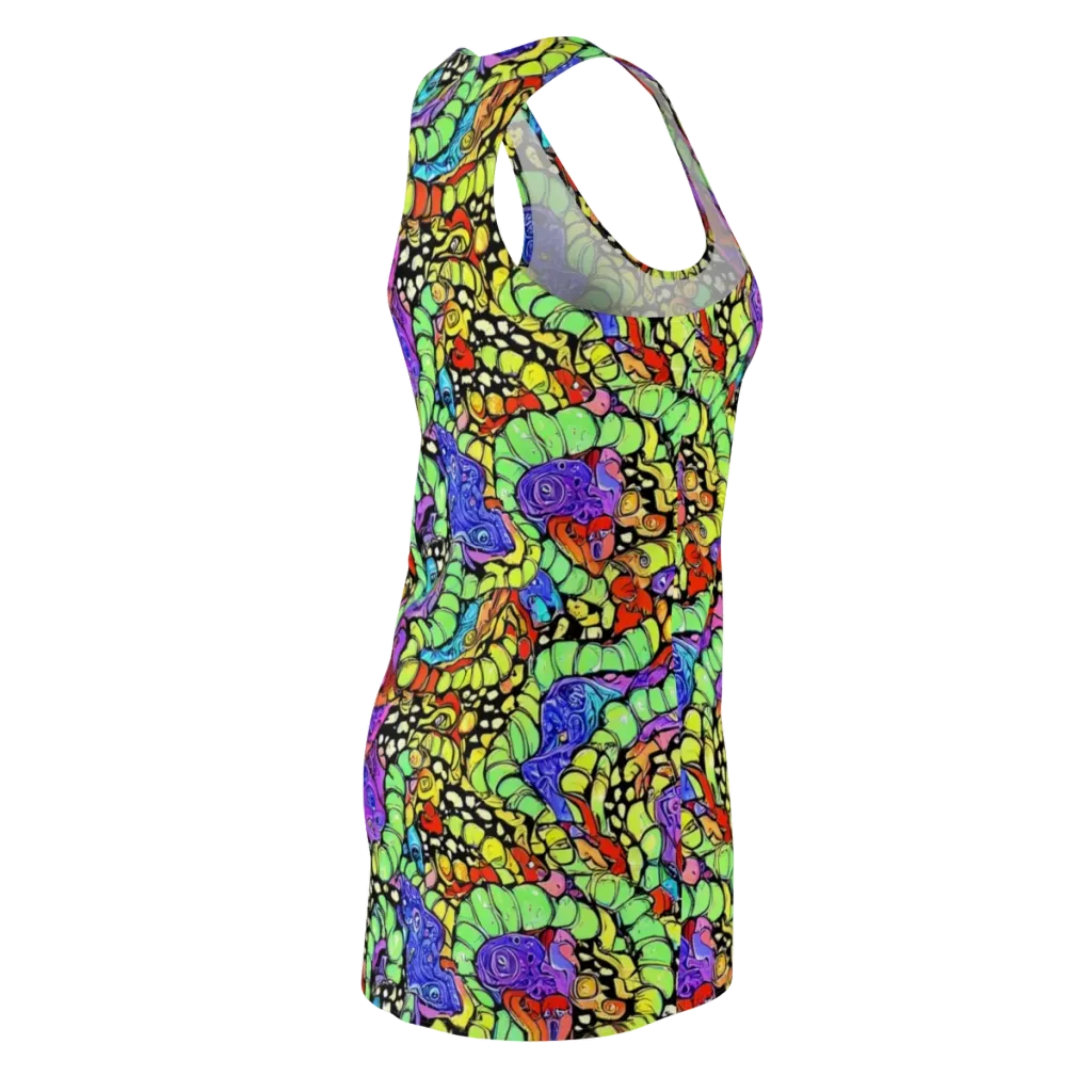 Frostwork Fantasy on Racerback Dress — Back Side