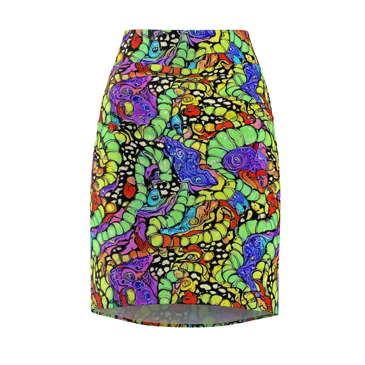 Frostwork Fantasy on Pencil Skirt — Front