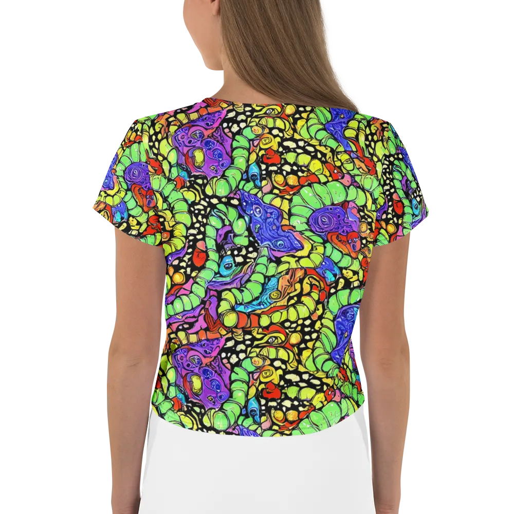Frostwork Fantasy on Crop Tee — Back