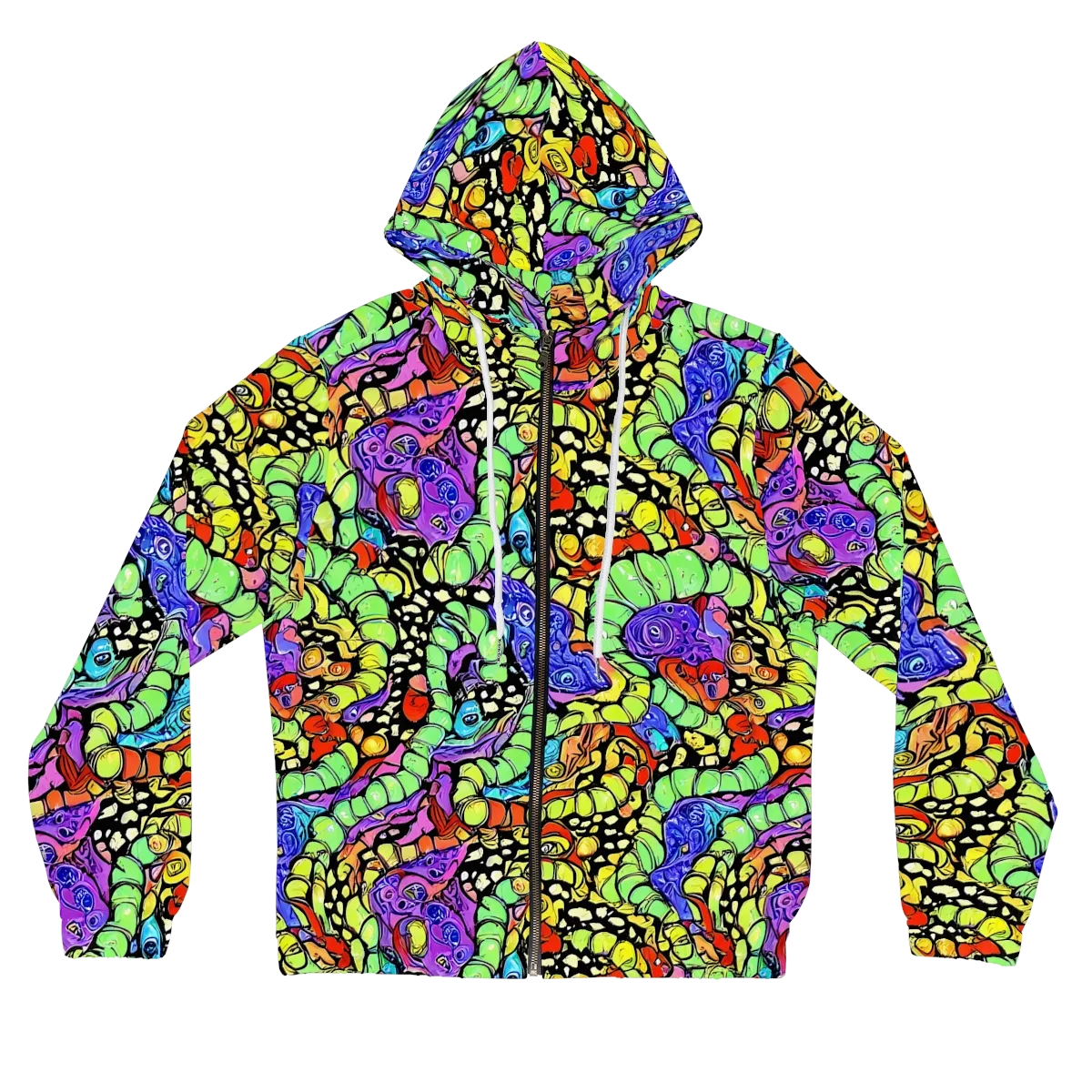 Frostwork Fantasy on Women's Full-Zip Hoodie — Front