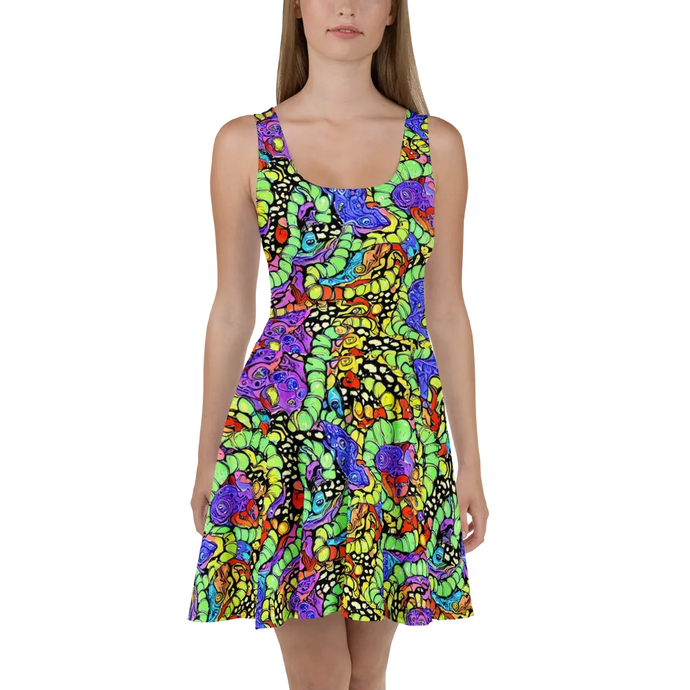Frostwork Fantasy on Skater Dress — Front