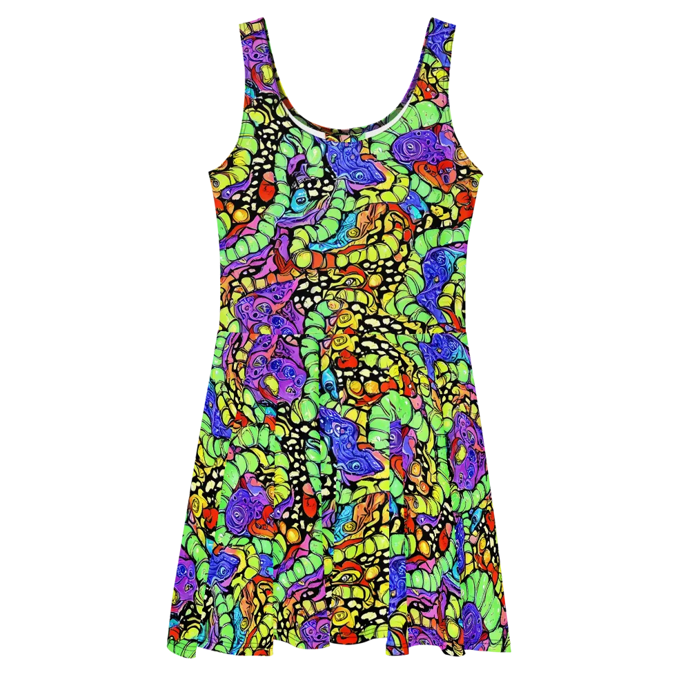 Frostwork Fantasy on Skater Dress — Front