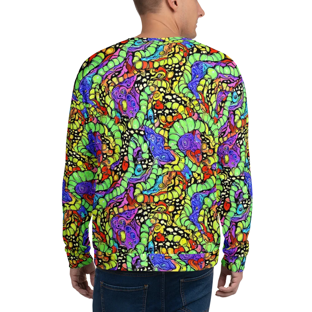 Frostwork Fantasy on Sweatshirt — Back