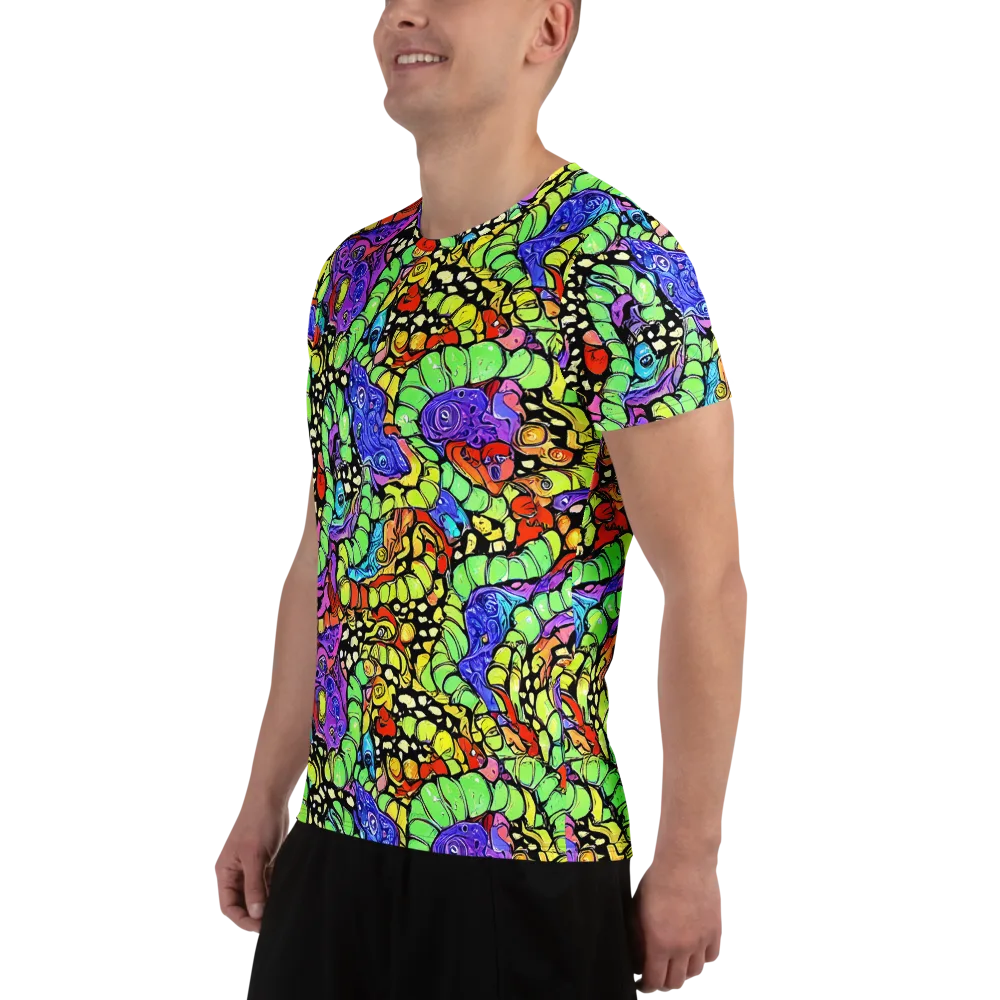 Frostwork Fantasy on Men's Athletic T-Shirt — Left