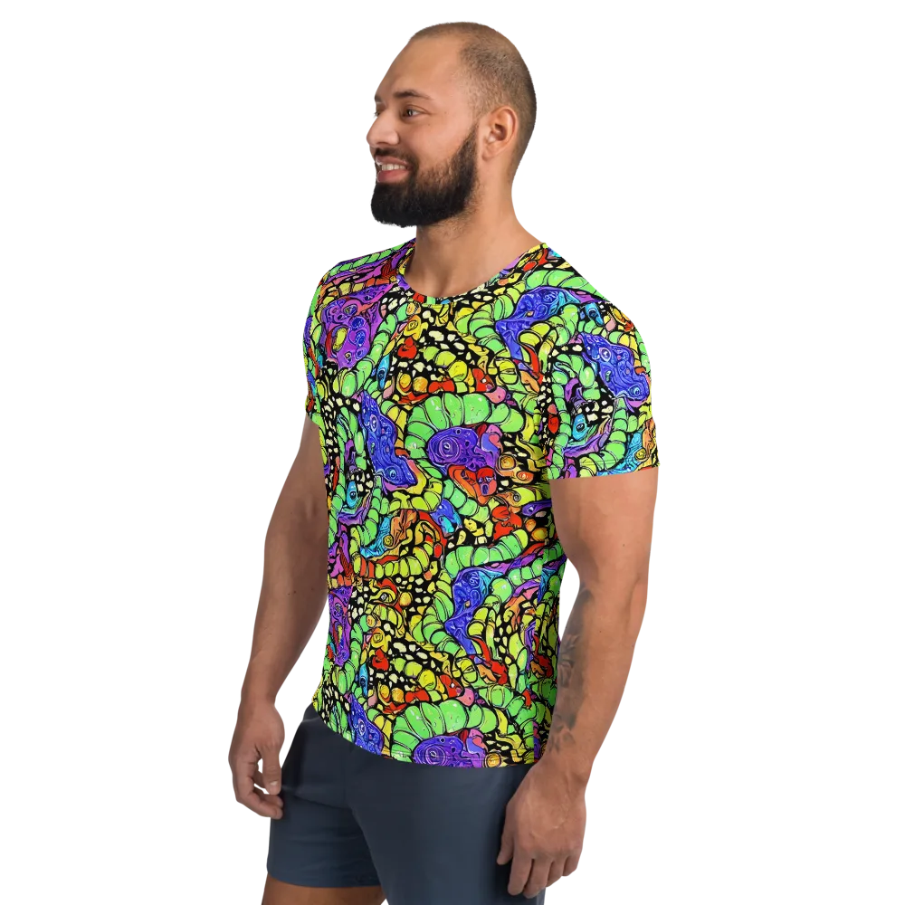 Frostwork Fantasy on Men's Athletic T-Shirt — Left
