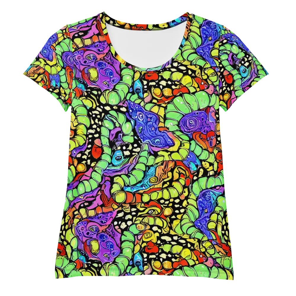 Frostwork Fantasy on Women's Athletic T-Shirt — Front