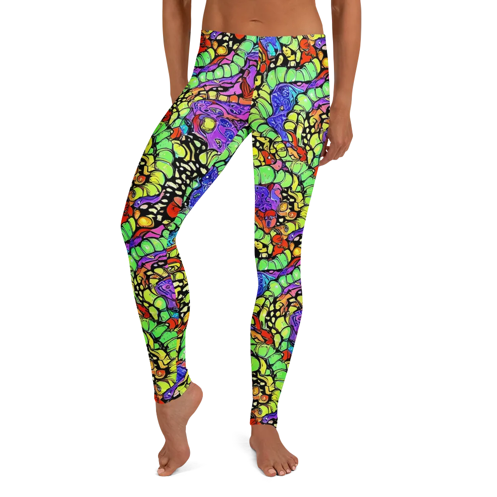 Frostwork Fantasy on Leggings — Front