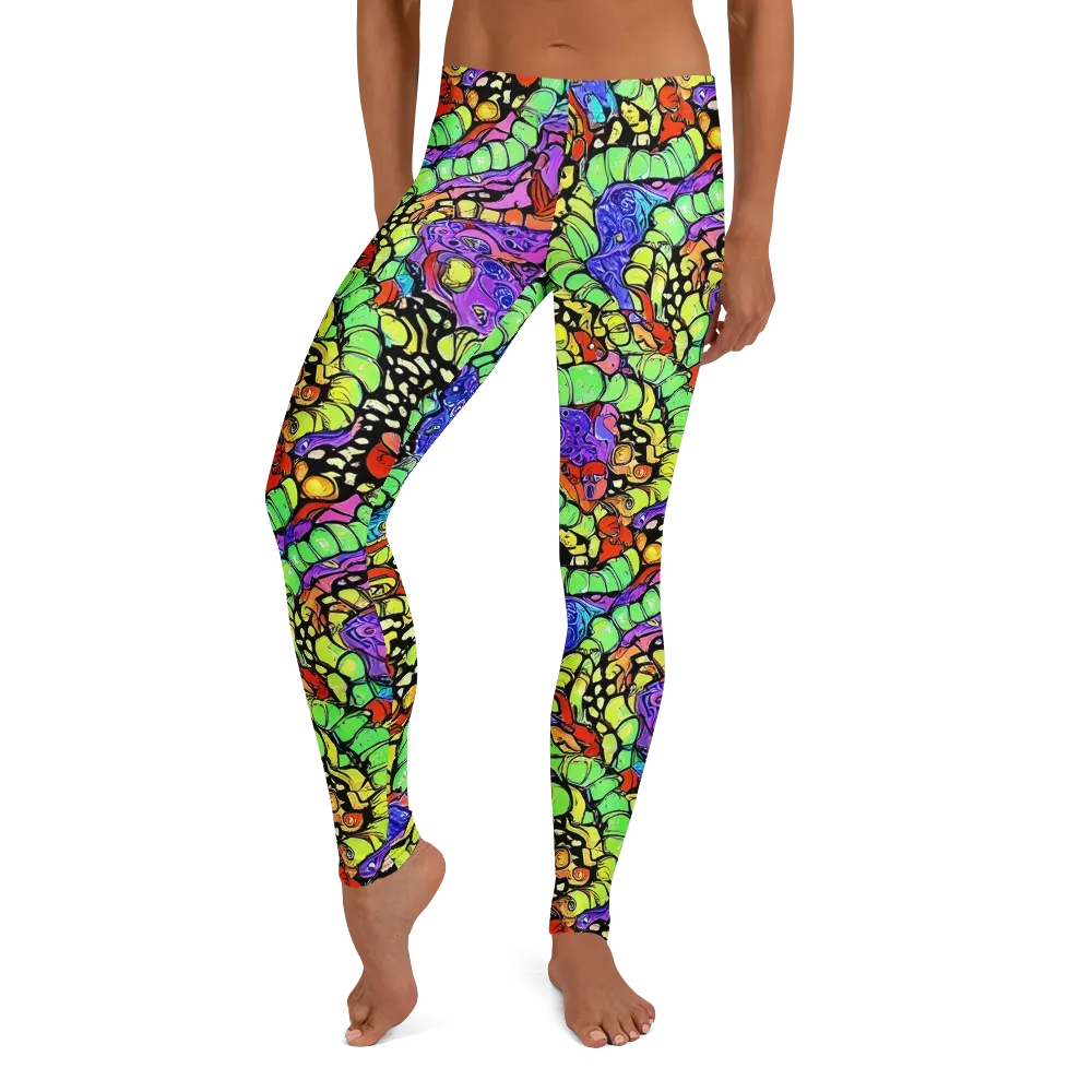 Frostwork Fantasy on Leggings — Front