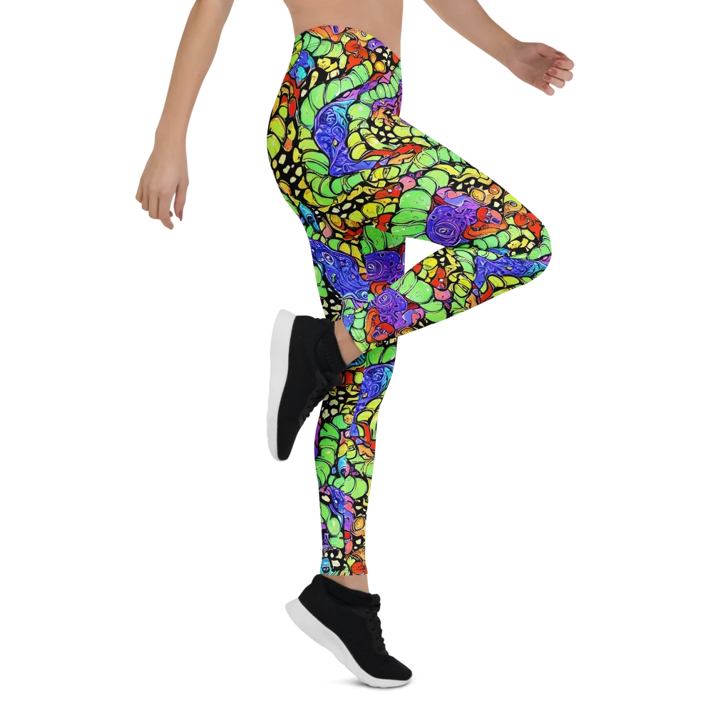 Frostwork Fantasy on Leggings — Right