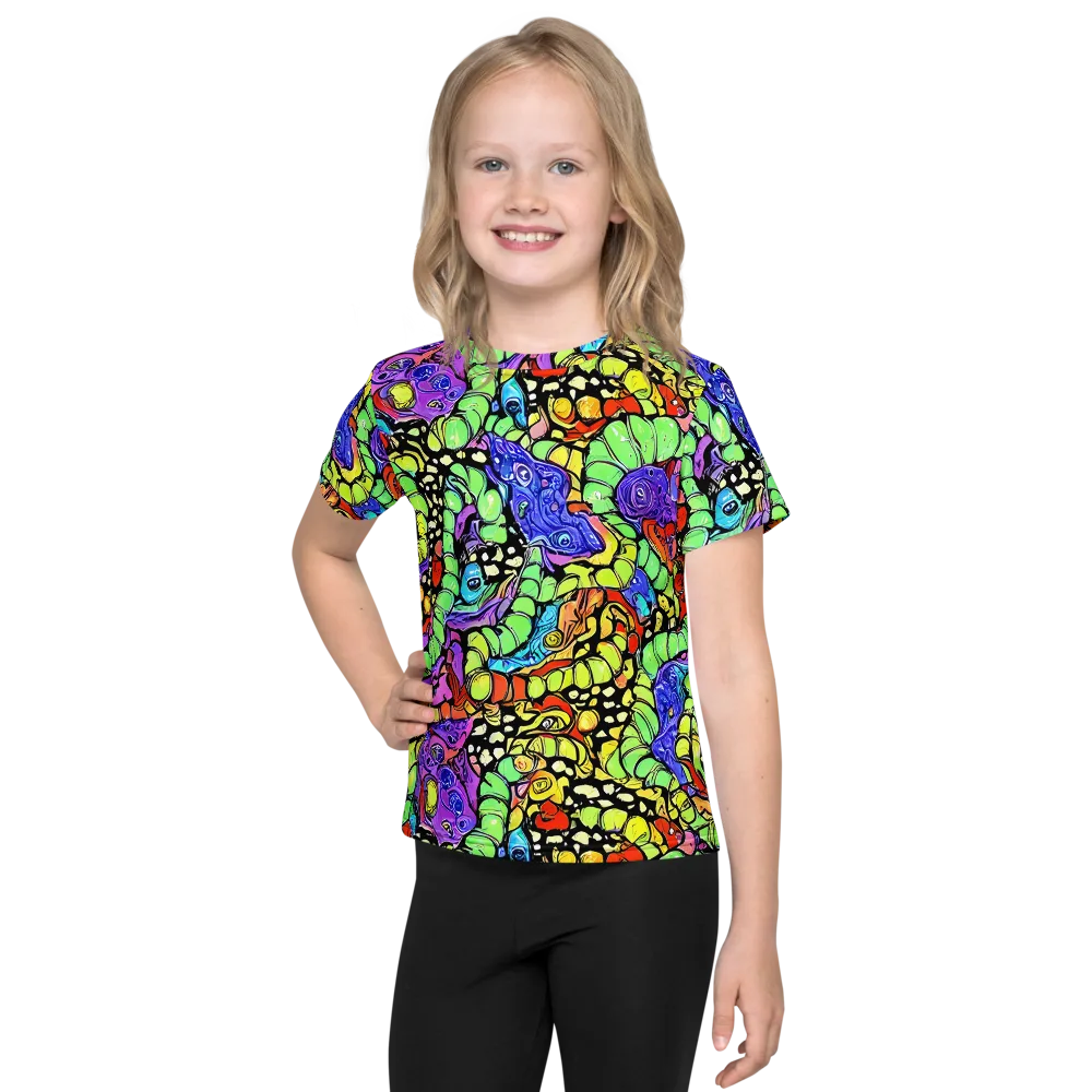 Frostwork Fantasy on Kids Crew Neck T-Shirt — Front