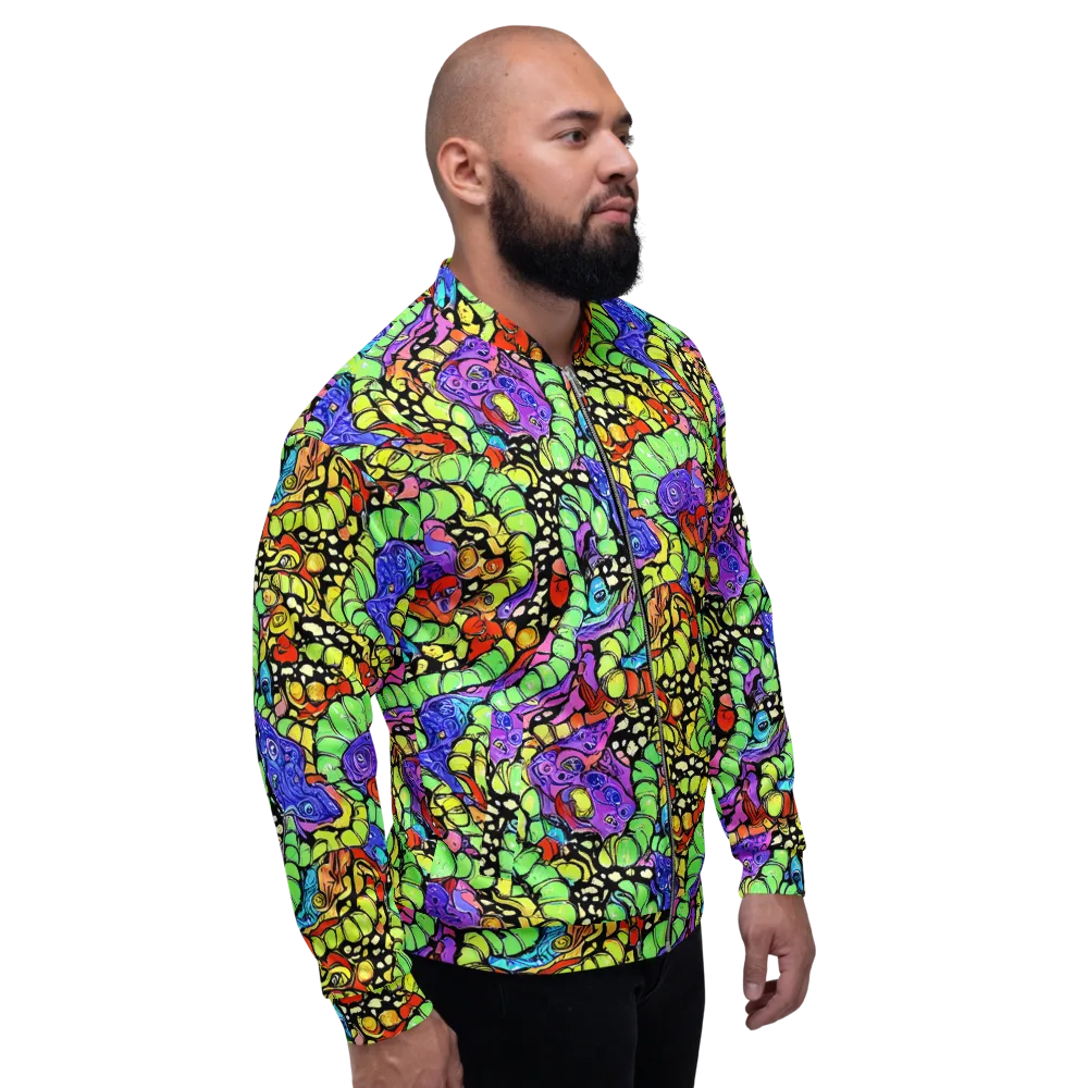 Frostwork Fantasy on Bomber Jacket — Right