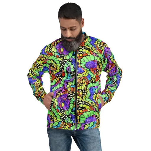 Frostwork Fantasy on a Bomber Jacket