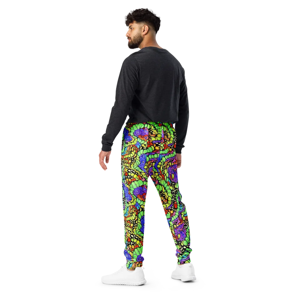 Frostwork Fantasy on Men's Joggers — Back