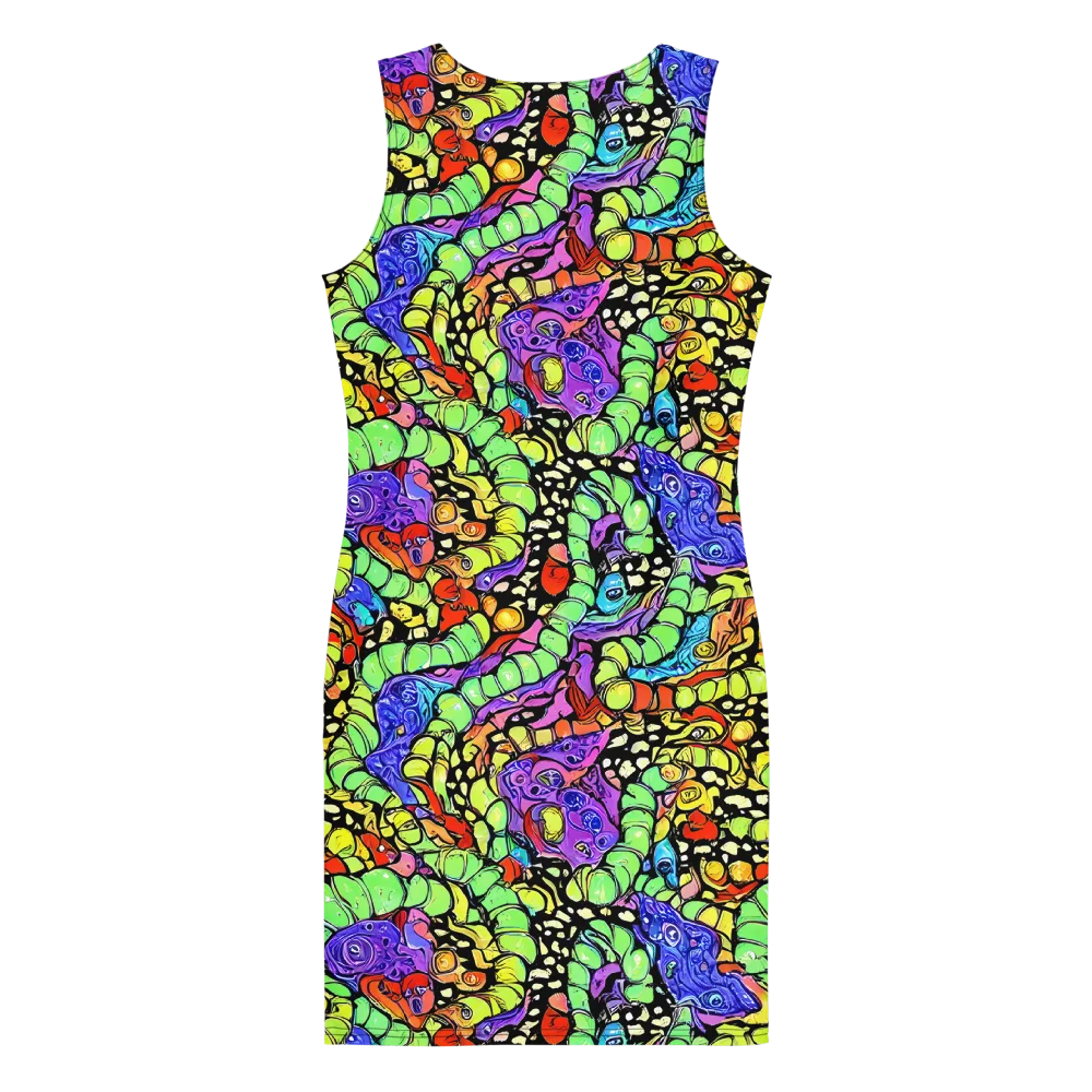 Frostwork Fantasy on Bodycon Dress — Back