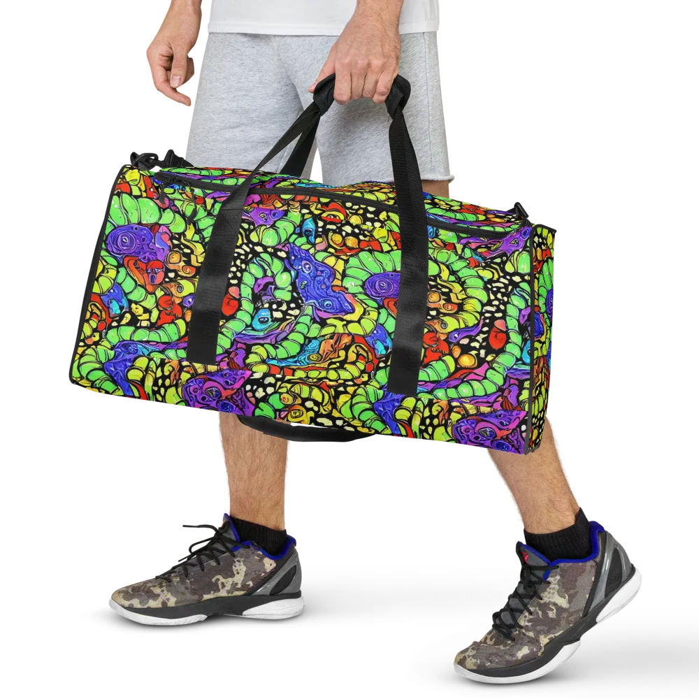 Frostwork Fantasy on Duffle Bag — Front