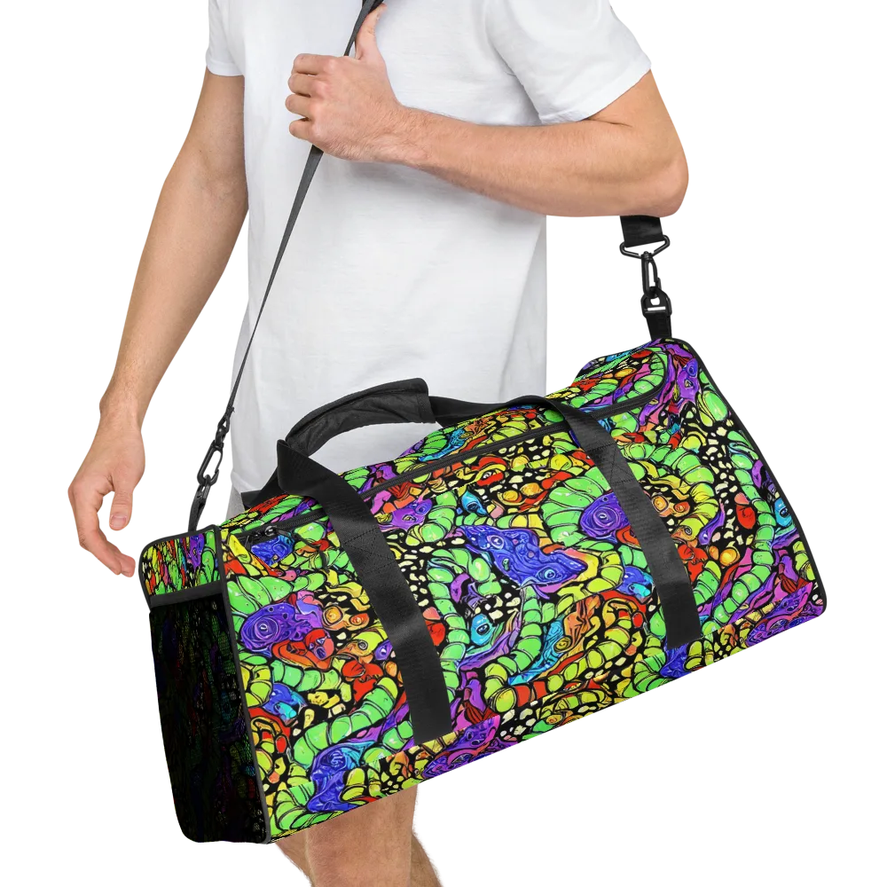 Frostwork Fantasy on Duffle Bag — Right Front