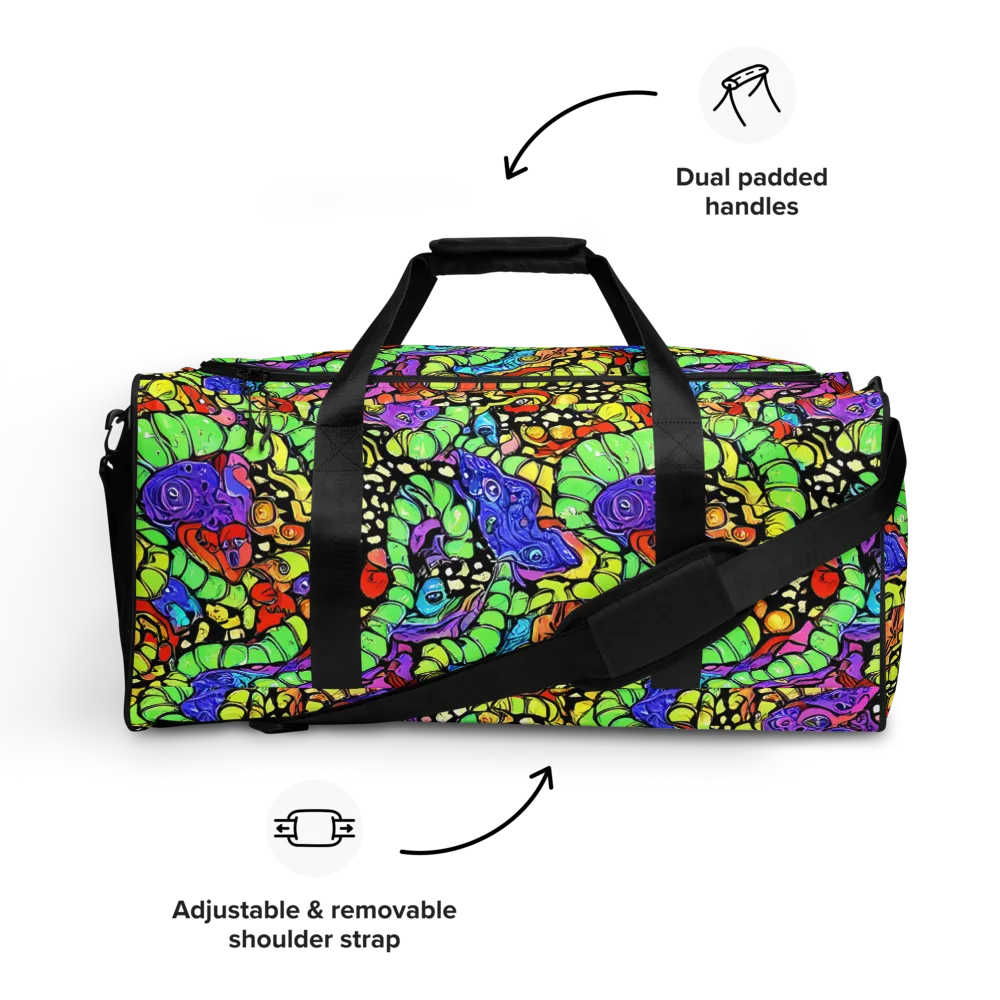 Frostwork Fantasy on Duffle Bag — Front