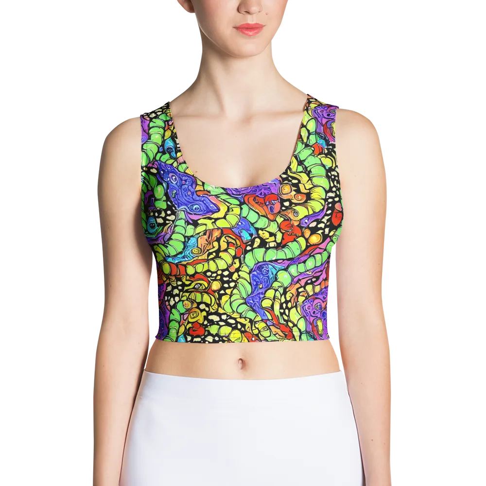 Frostwork Fantasy on Crop Top — Front