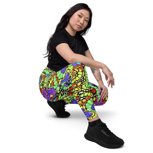 Frostwork Fantasy on a Leggings with Pockets