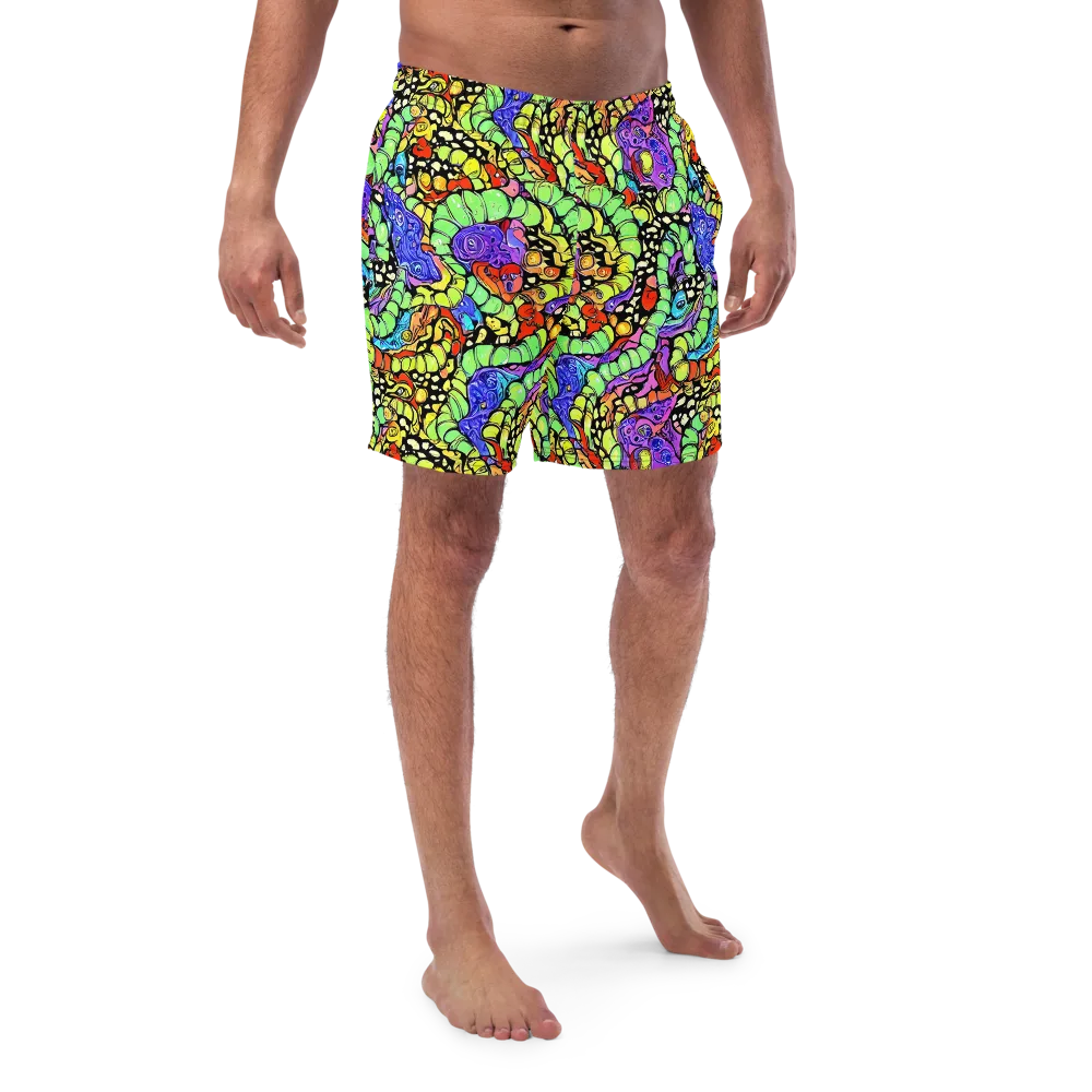 Frostwork Fantasy on Swim Trunks — Front