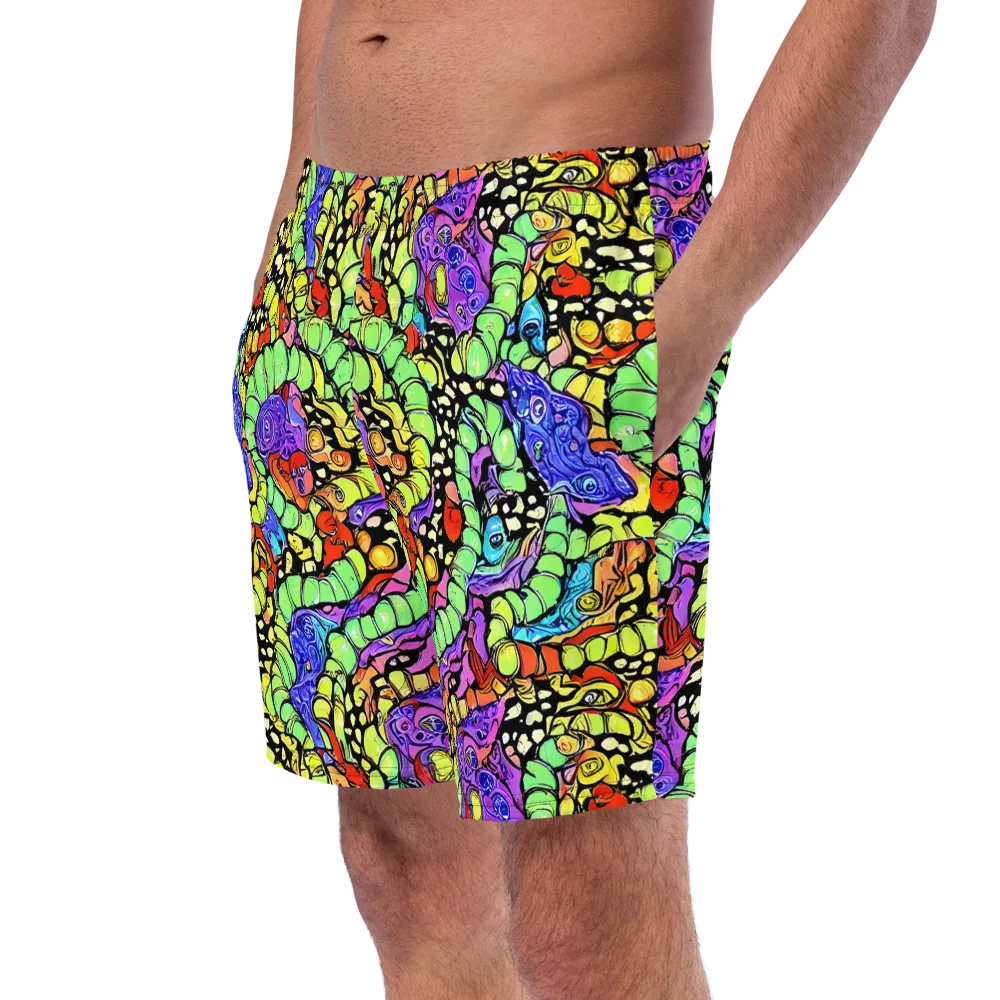 Frostwork Fantasy on Swim Trunks — Left Front