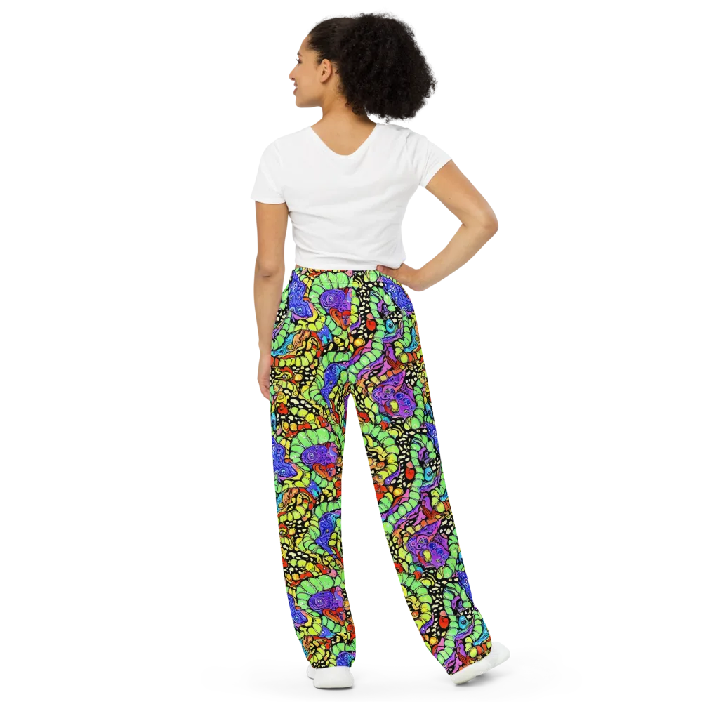 Frostwork Fantasy on Wide-Leg Pants — Back