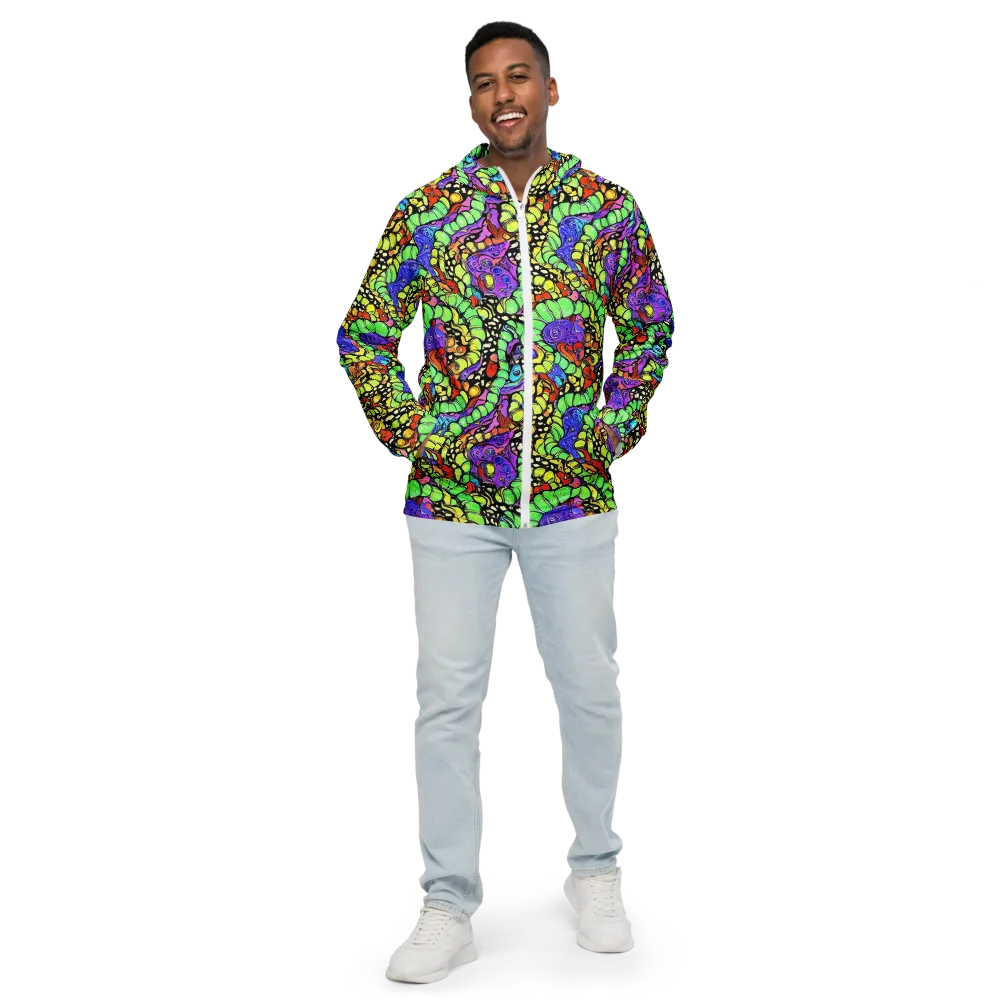 Frostwork Fantasy on Men's Windbreaker — Front