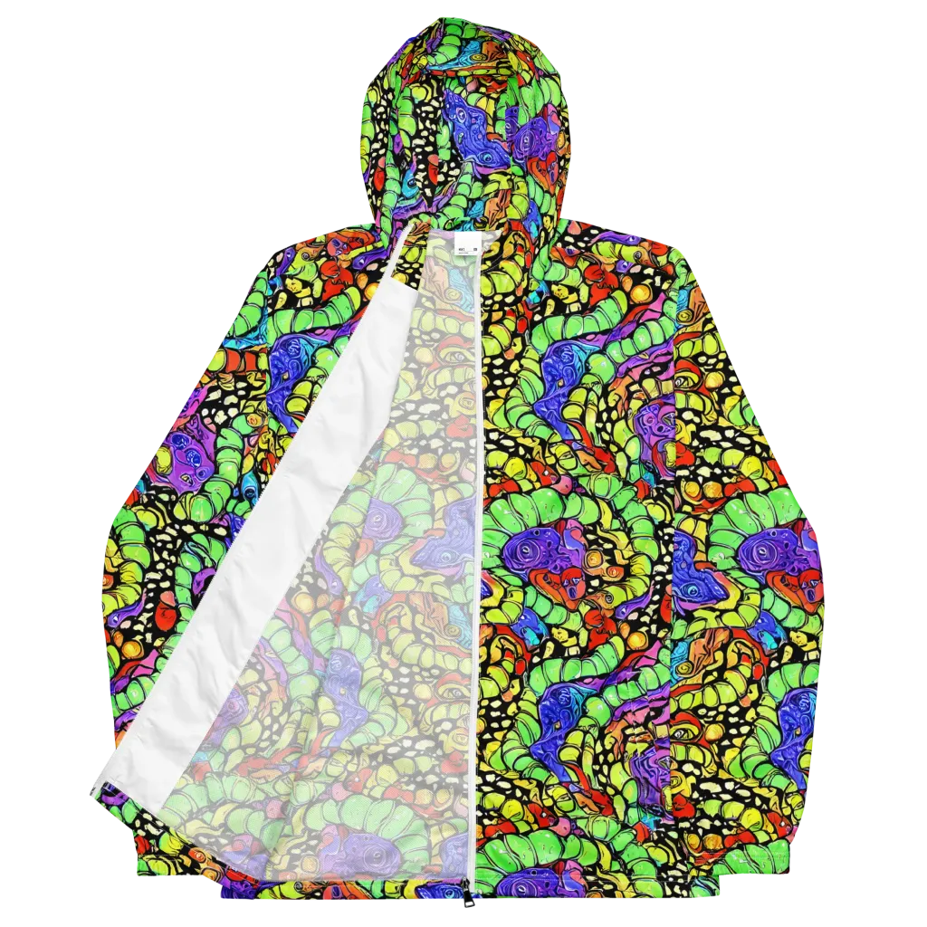 Frostwork Fantasy on Men's Windbreaker — Front