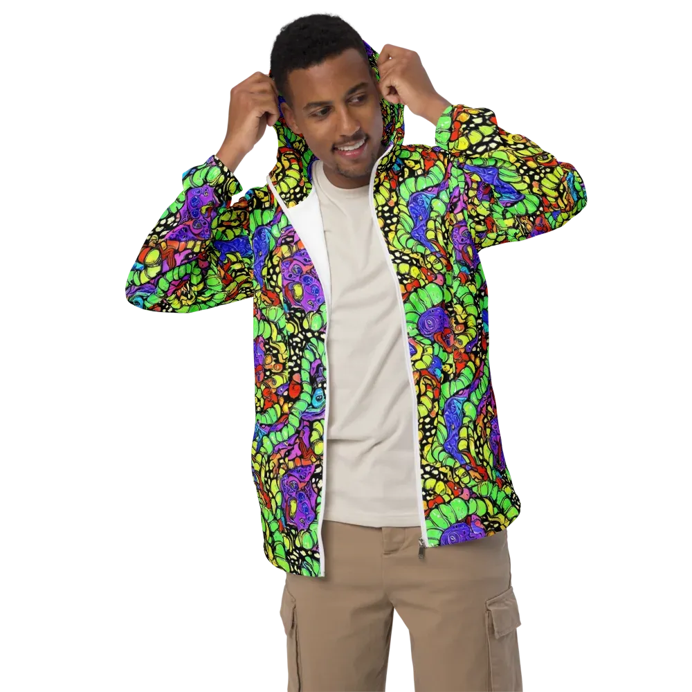 Frostwork Fantasy on Men's Windbreaker — Front