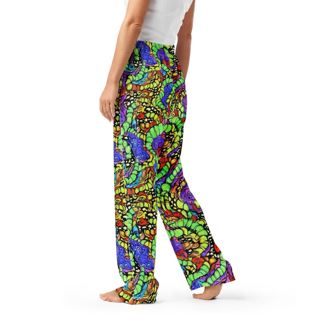 Frostwork Fantasy on Women's Pajama Pants — Left